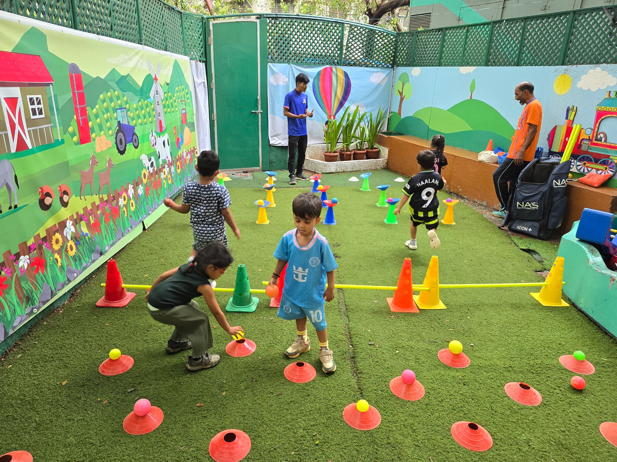 Children exploring colourful games and movement in Fun Fitness